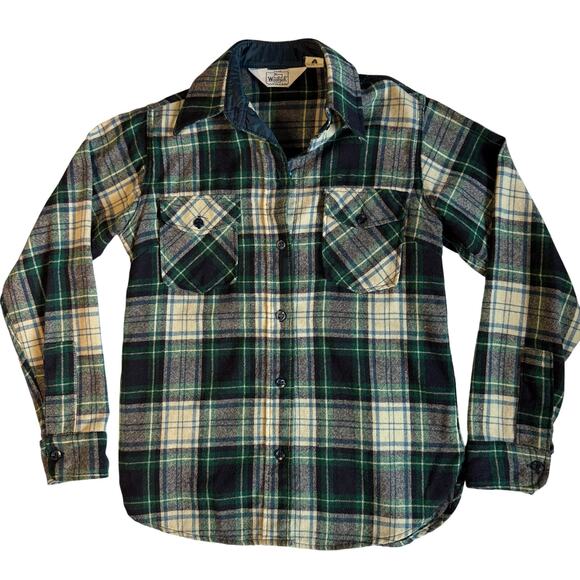 Vintage Woolrich Women's Shacket Size Small Blue and Green Plaid - Picture 1 of 8